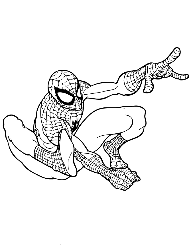 Spider Man Super Hero Coloring Page | Free Printable Coloring Pages