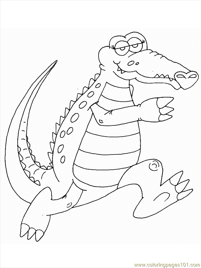 Coloring Pages Australia Alligator2 (Countries  Australia)| free printable