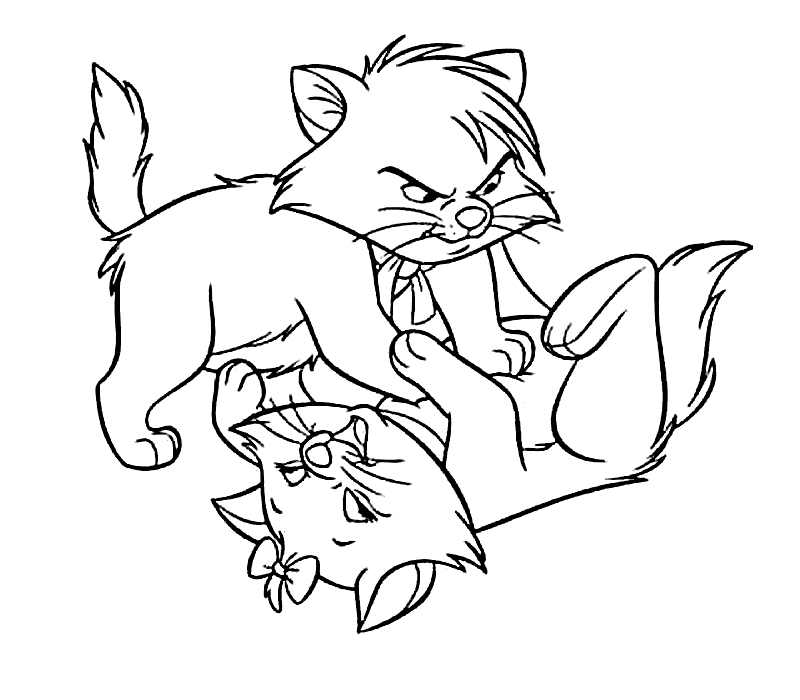 Aristocats Coloring Pages Clip Art Library