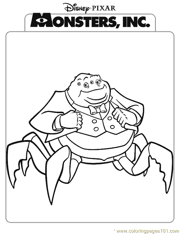 Coloring Pages Monsters Inc Coloring  (Cartoons  Monsters