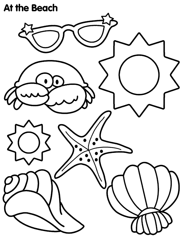 Summer Coloring Pages  