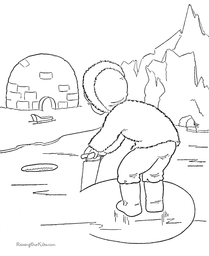 Winter Pictures To Color