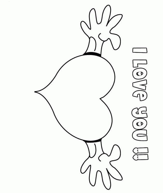 Free Printable I Love You Coloring Pages