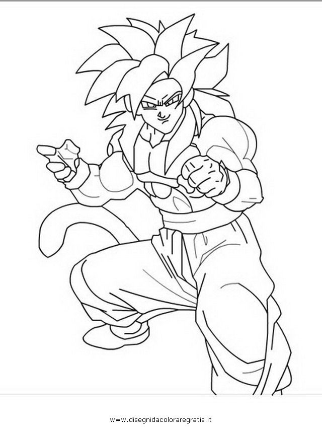 goku ssj4 para imprimir , desenho goku ssj4