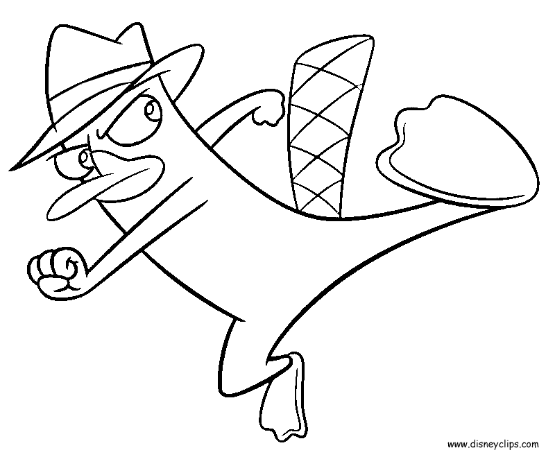 Free Perry The Platypus Coloring Page, Download Free Perry The Platypus ...