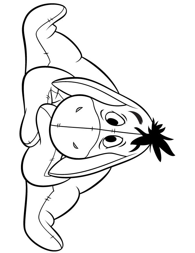 eeyore face coloring pages