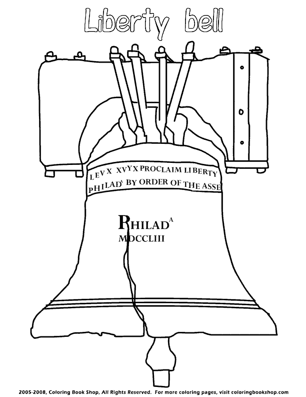 Free Liberty Bell Coloring Page, Download Free Liberty Bell Coloring ...