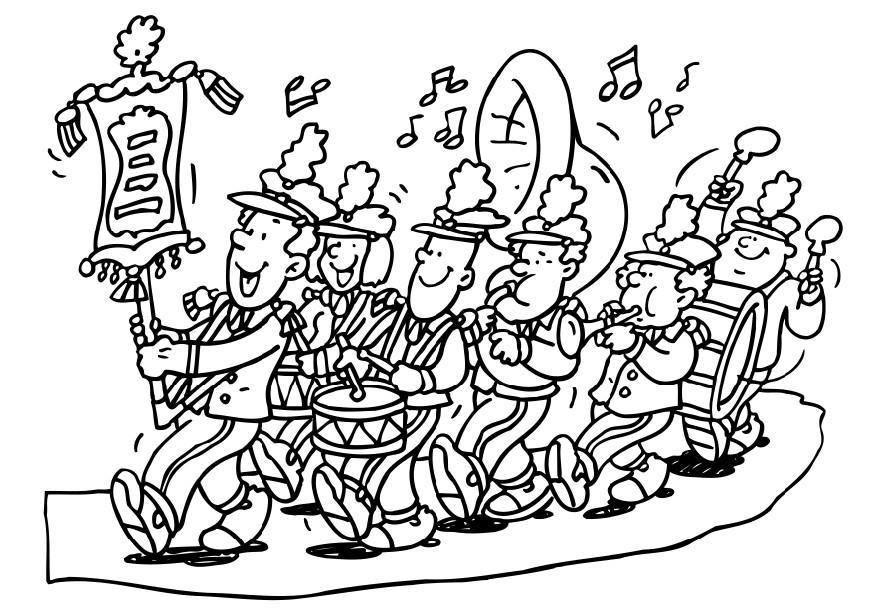 coloring pages for marching bands