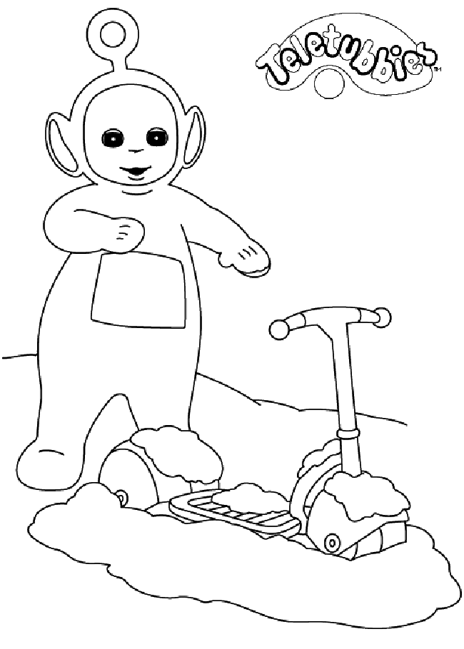Desenhos do Teletubbies para Colorir e Imprimir - Desenhos para