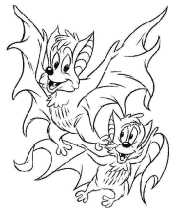 halloween coloring pages bats