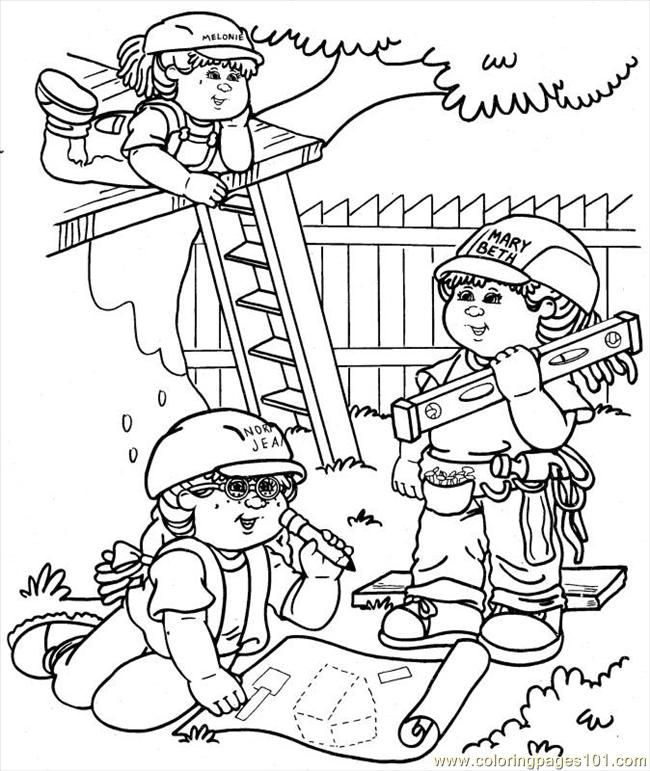cabbage patch Colouring Pages
