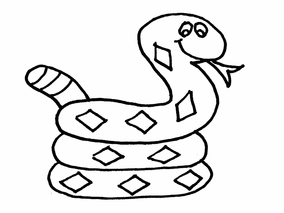 Rattlesnake Drawing For Kids Clip Art Library
