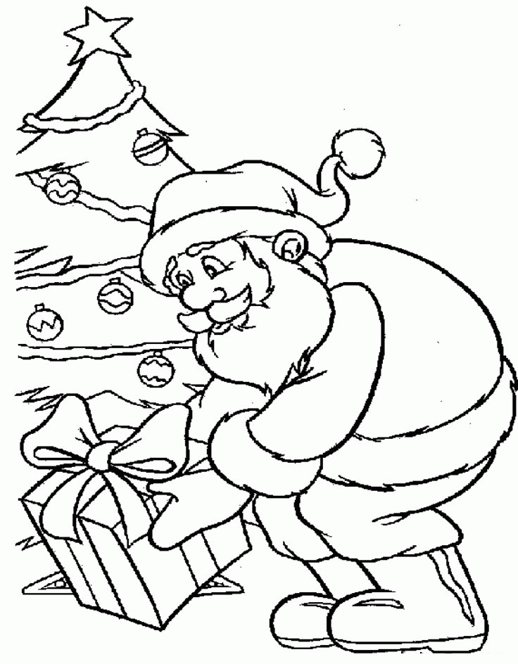 Funny Santa Claus Drawing · Creative Fabrica