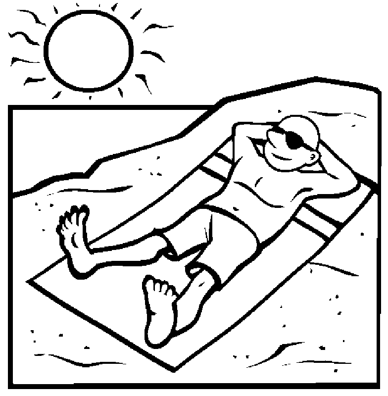 Beach | Free Printable Coloring Pages