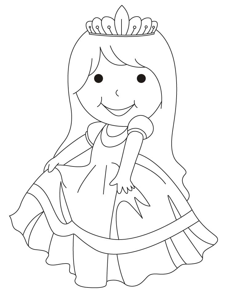 Beautiful frock coloring pages | Download Free Beautiful frock