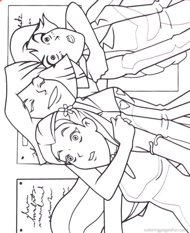 free totally spies coloring pages