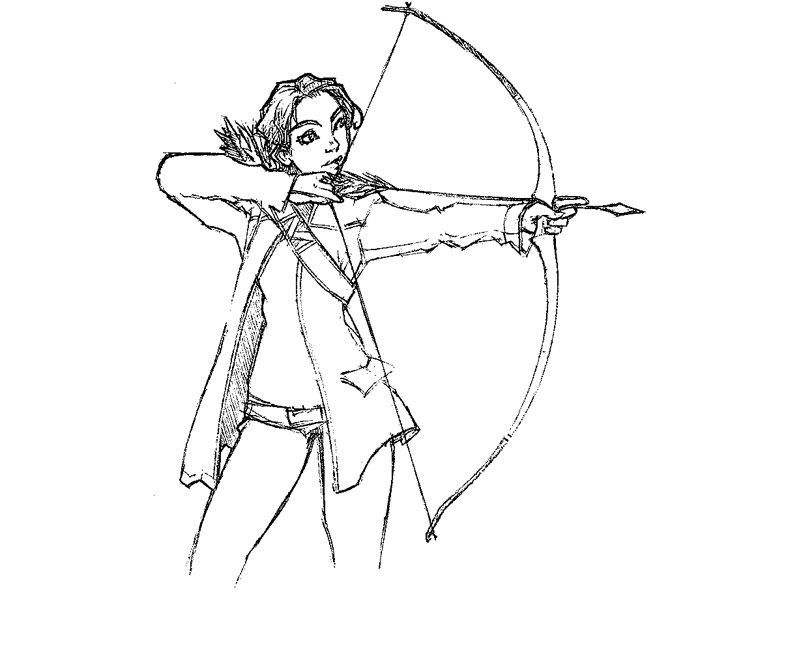 hunger games bow and arrow clip art