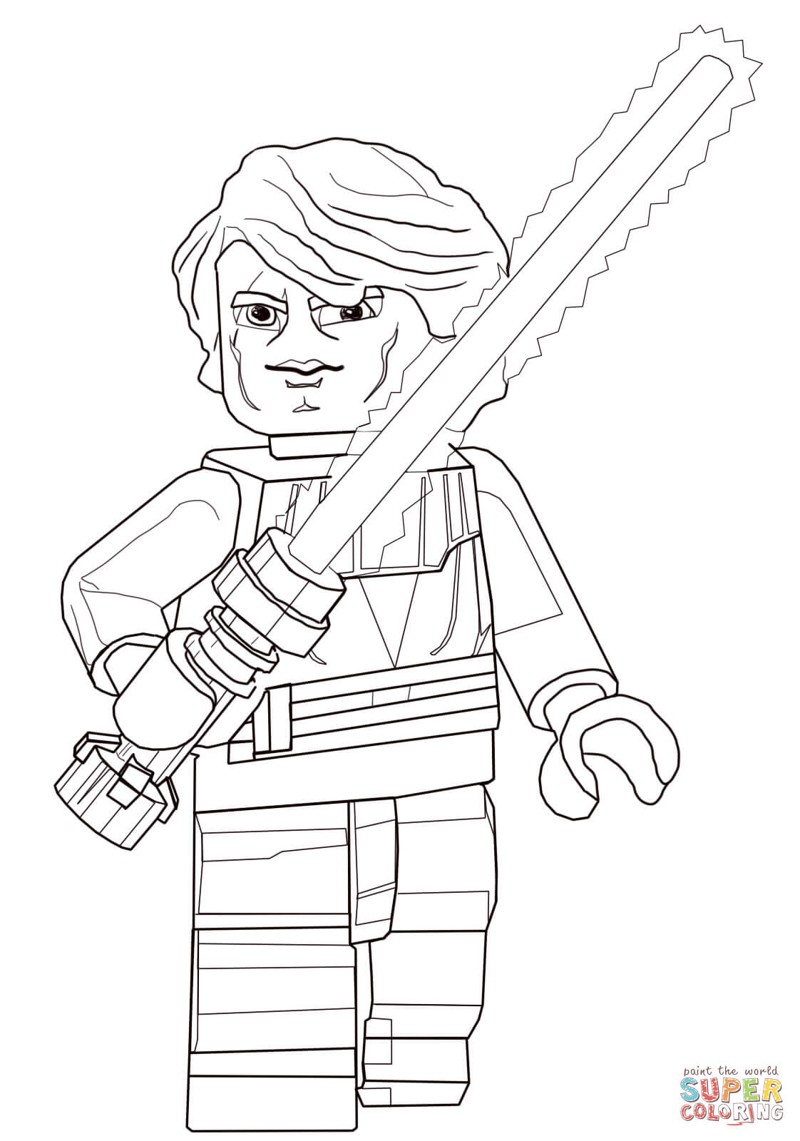 Lego Star Wars Anakin Skywalker coloring page | Free Printable