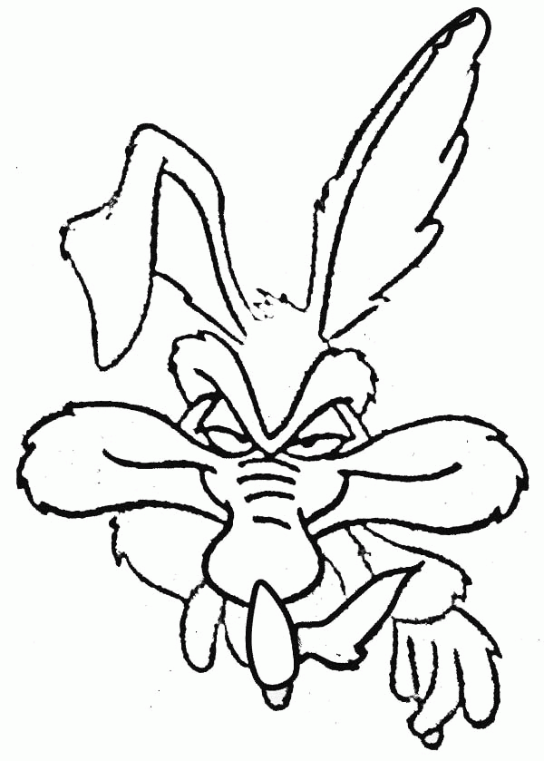 Wile E Coyote Coloring Page