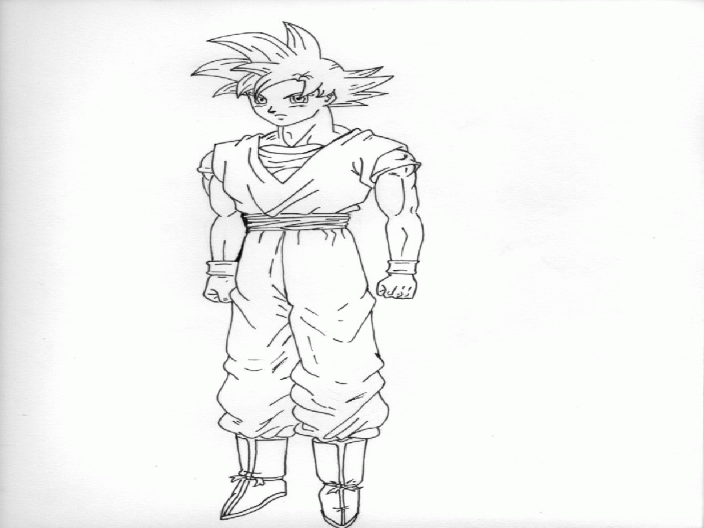 Goku SSJ GOD para imprimir , desenho Goku SSJ GOD