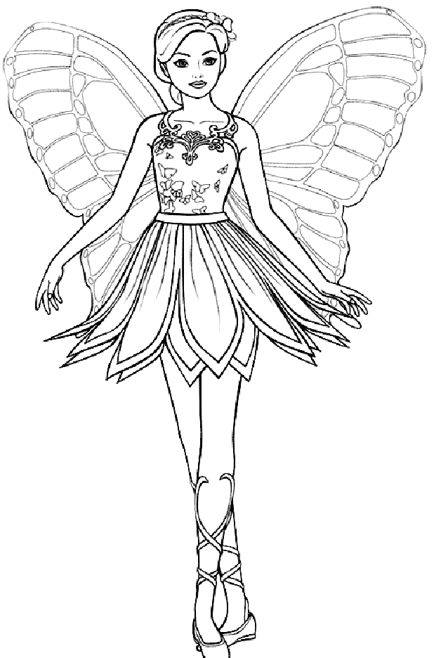 barbie a fashion fairytale coloring pages