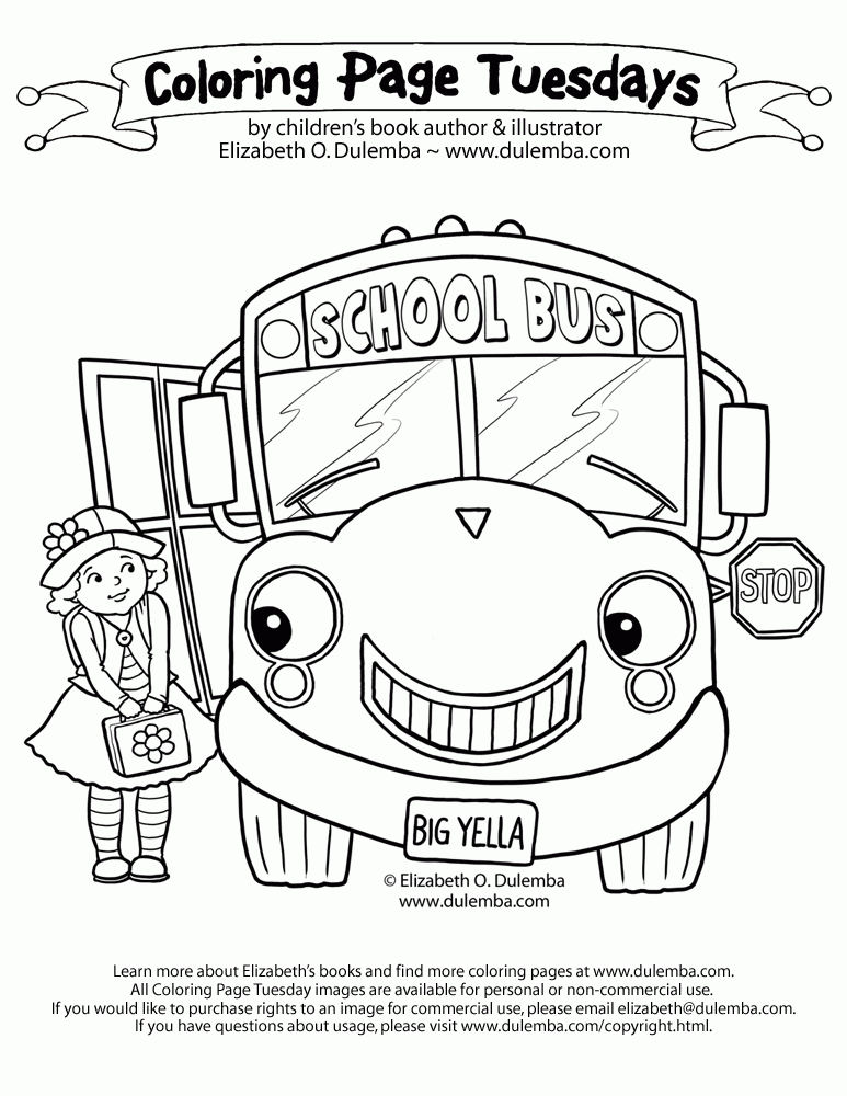 wheels on the bus coloring page free Clip Art Library