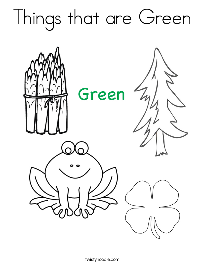 Free The Color Green Coloring Pages, Download Free The Color Green ...