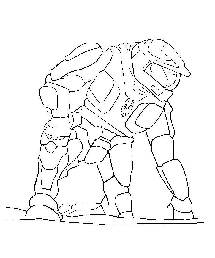 Halo Coloring Pages and Book | Unique Coloring Pages
