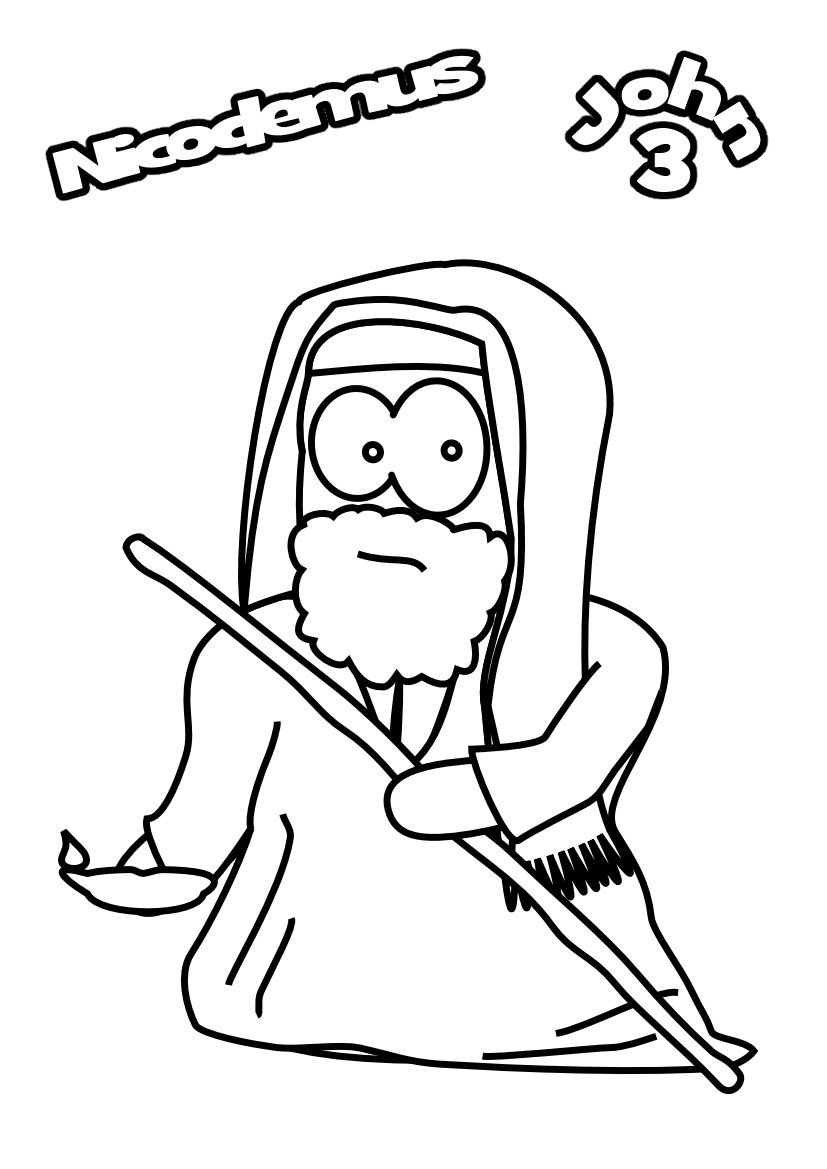 coloring-page-of-nicodemus-clip-art-library