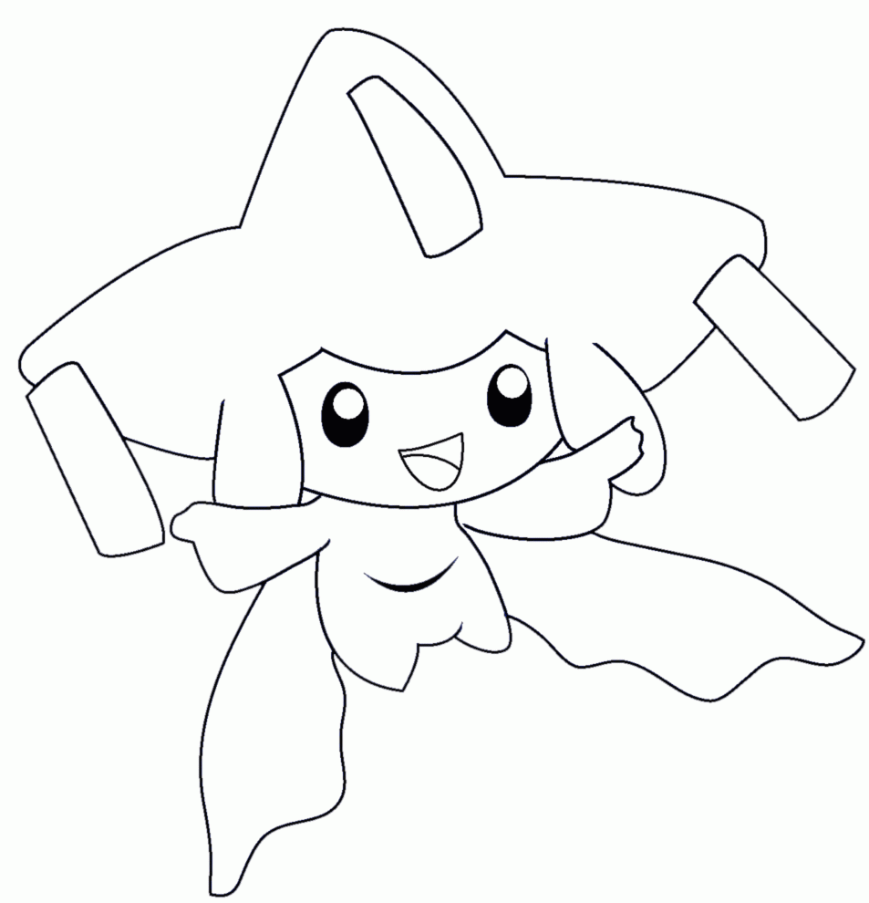 printable jirachi coloring pages pokemon