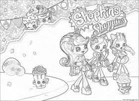 shopkins coloring pages shoppies marshmallow - Clip Art Library