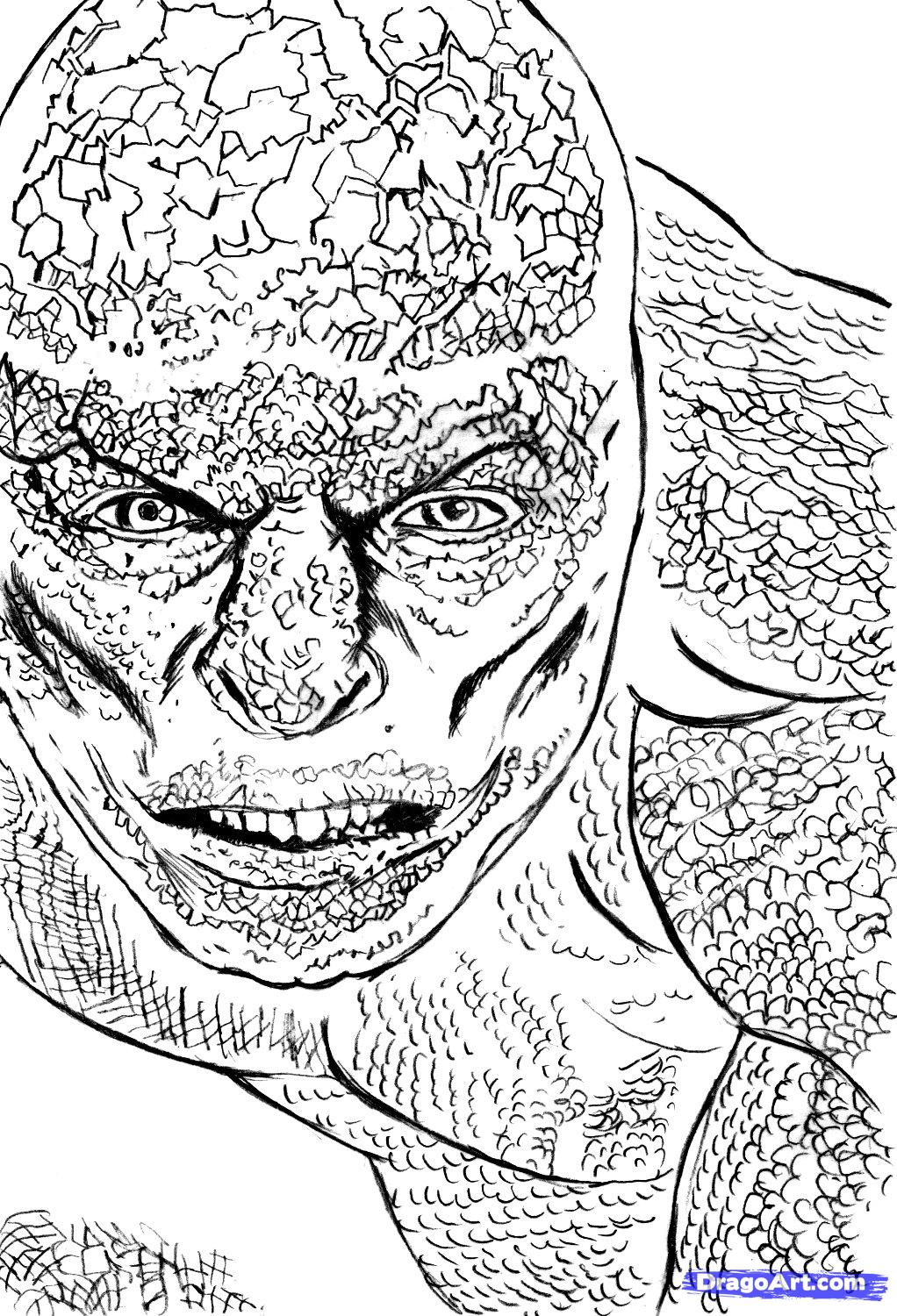 amazing spider man lizard coloring pages - Clip Art Library