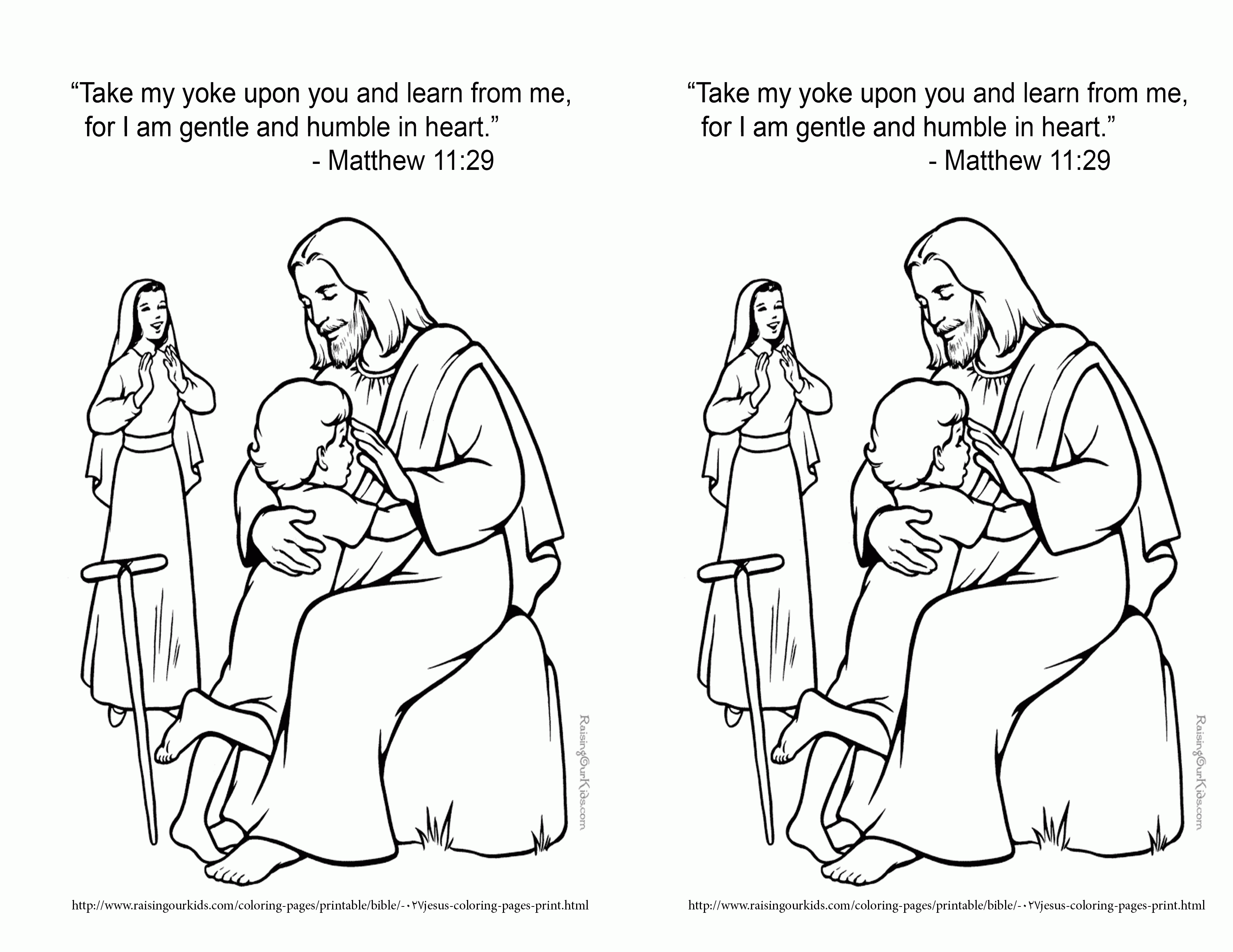 Jesus Forgives Coloring Page