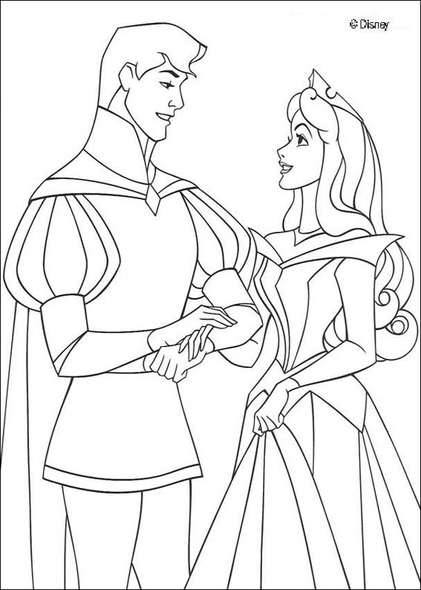 Sleeping Beauty coloring pages - Princess wedding