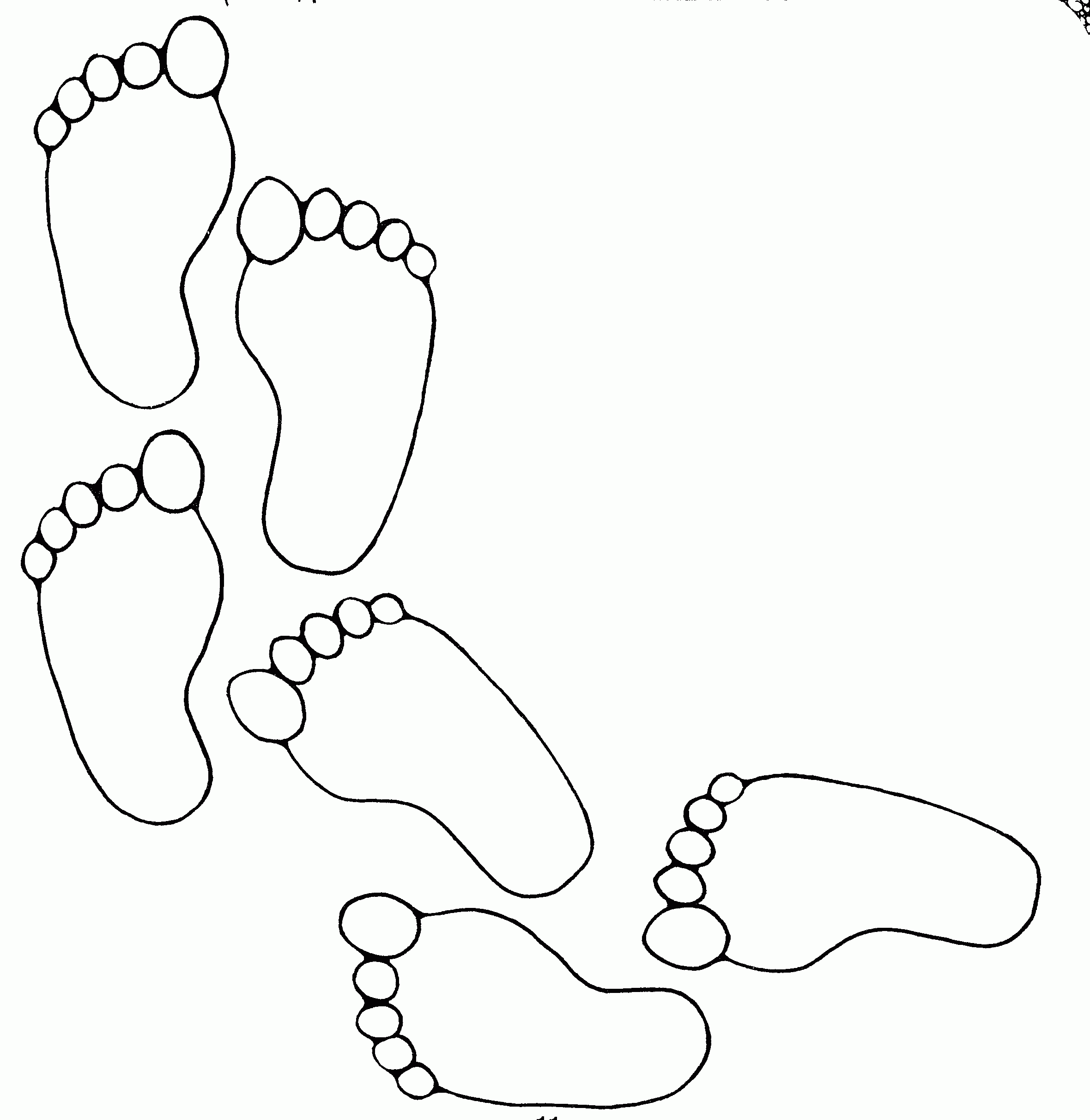Step into Creativity with Our Collection of Foot Coloring Pages
