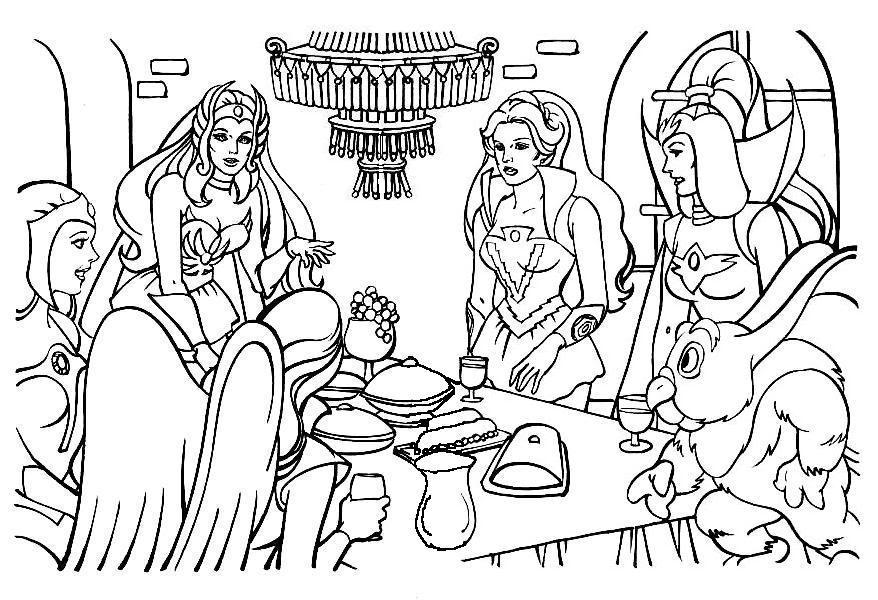 she ra coloring book pages