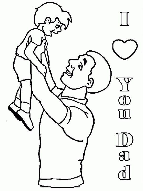 One line drawing of father and his son walking Vector Image