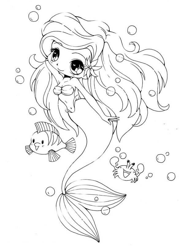 anime mermaid coloring pages | High Quality Coloring Pages