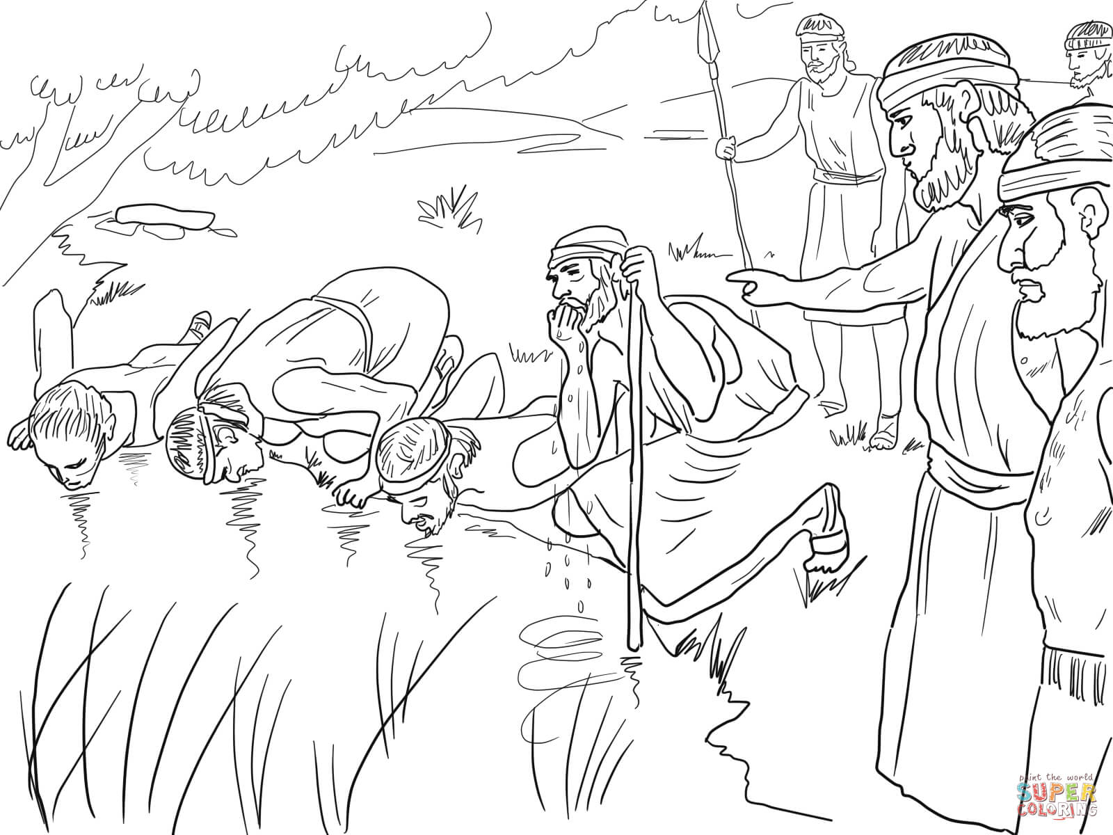 Gideon Coloring Page Free