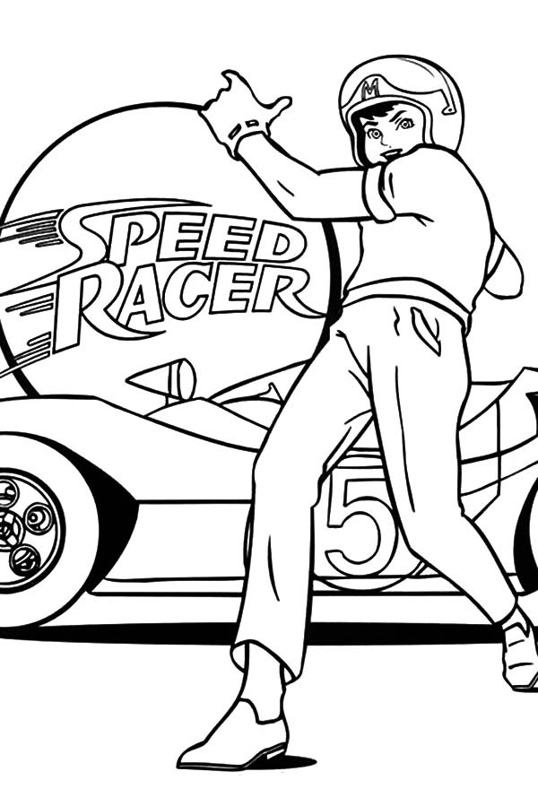 Speed Racer coloring page (033) @