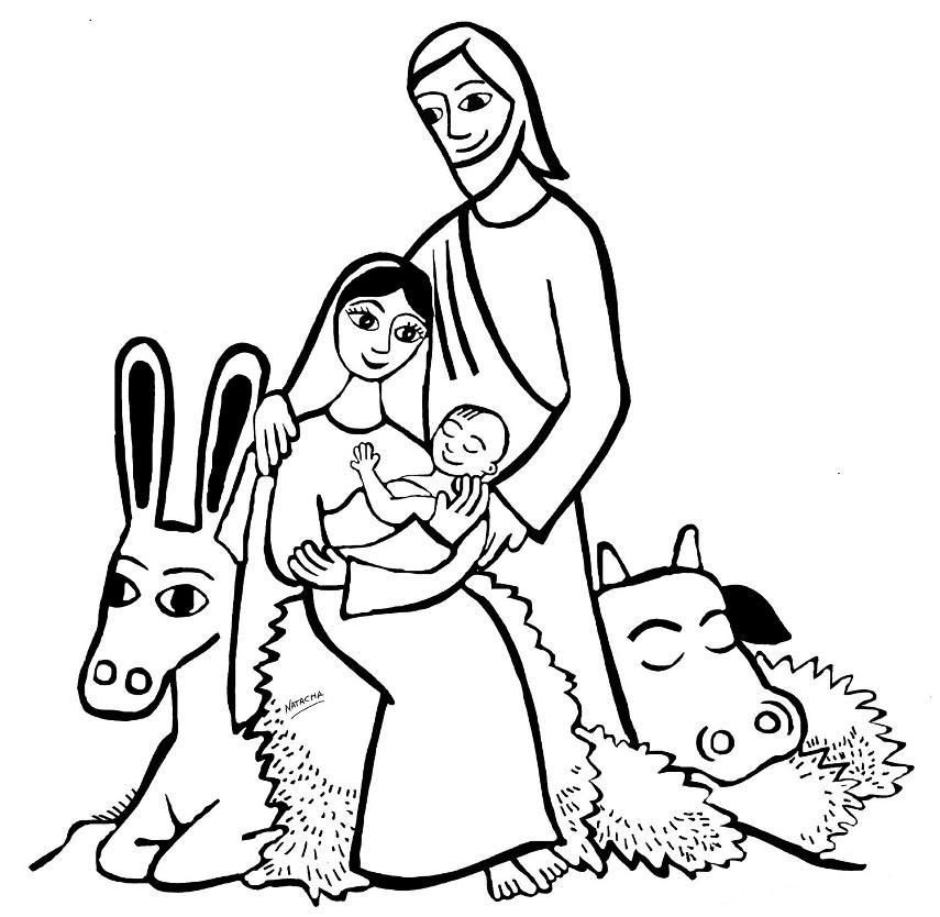 Jesus Birth Coloring Page