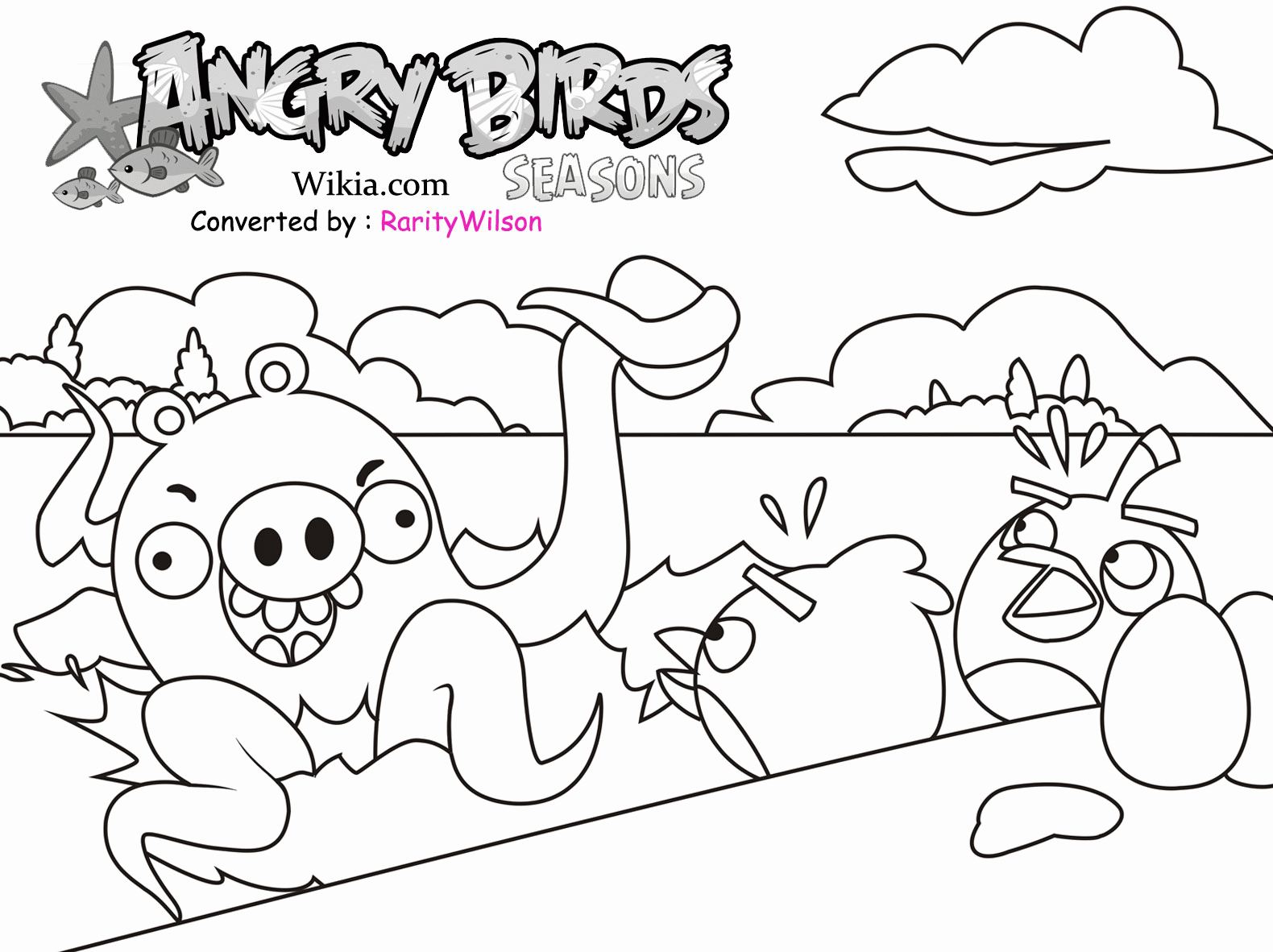 Tweety Bird Coloring Pages To Print Of Christmas