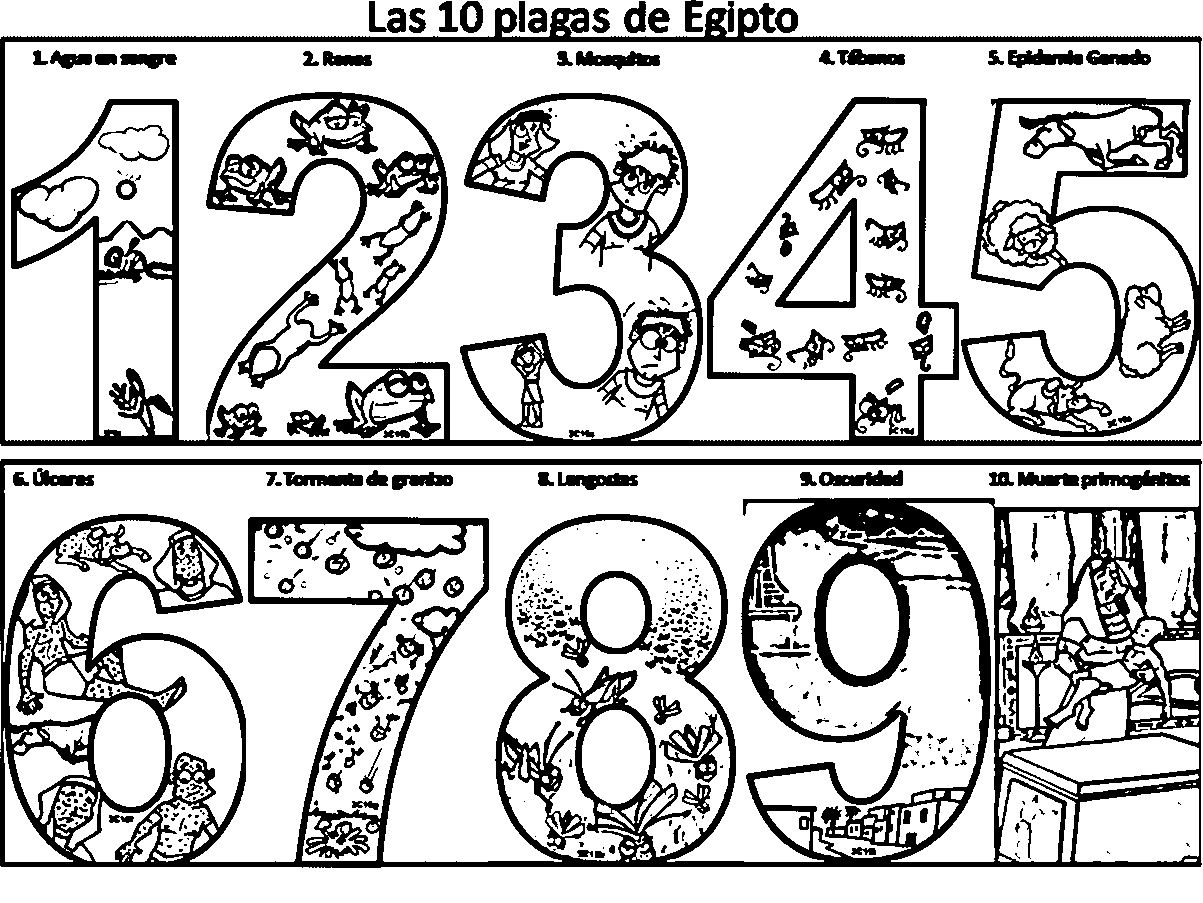 Teach The Story Of The 10 Plagues With Coloring Pages Clipart Library