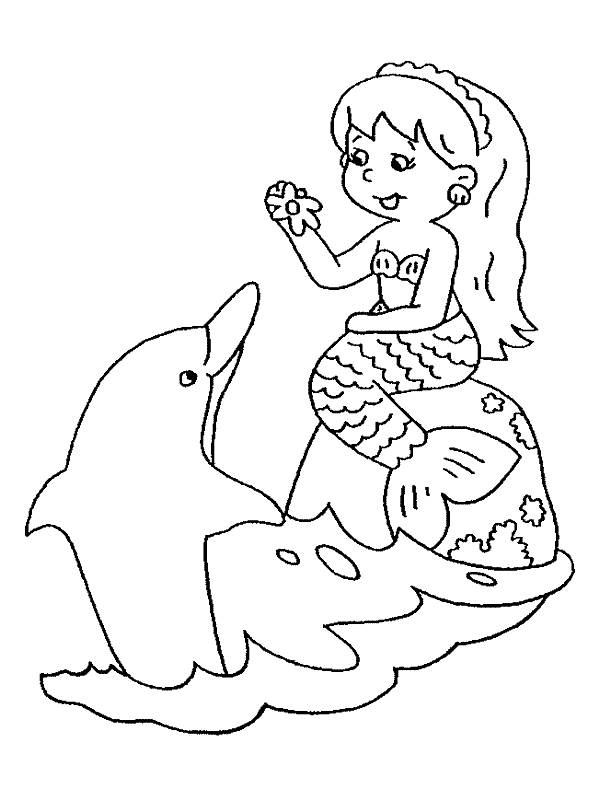 free coloring pages of a baby mermaid |Free coloring on Clipart Library