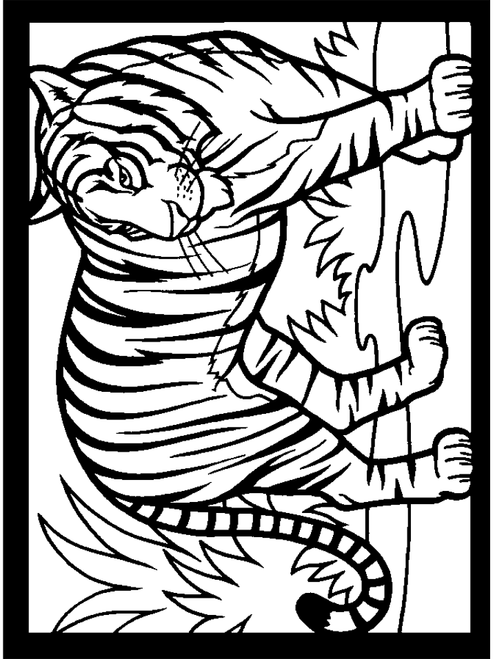 tiger coloring pages - Clip Art Library