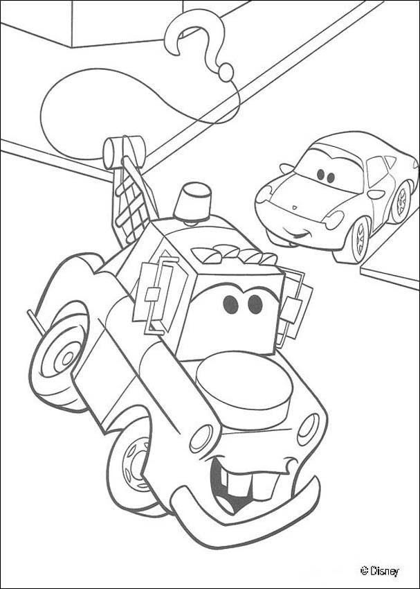 Cars coloring pages - Truck Mater in the street