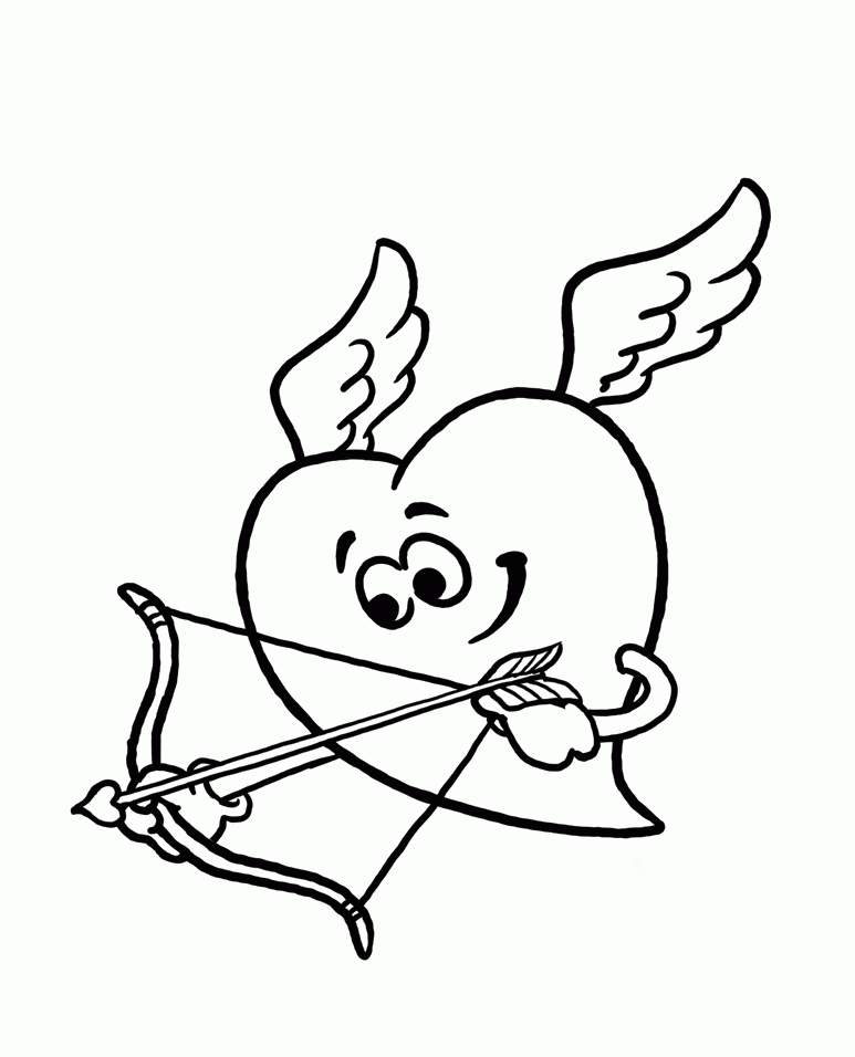 Cupid Coloring Pages Clip Art Library