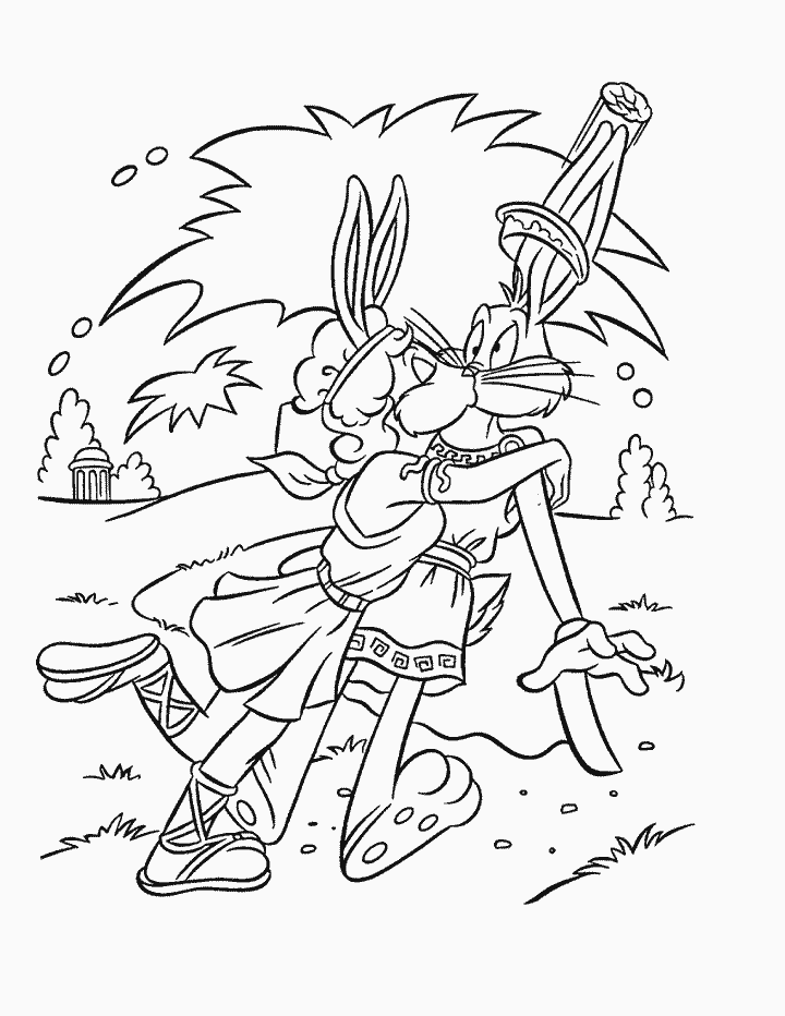 Cartoons Bugs Bunny Coloring Pages Free | New Coloring Pages