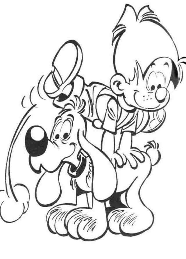 Boule Bill Smiles Coloring Pages Kids Colouring Page