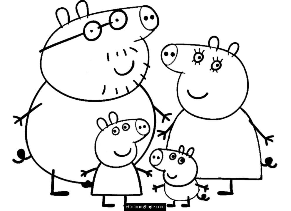 Peppa Pig - Coloring book for kids - play online for free on Yandex Games